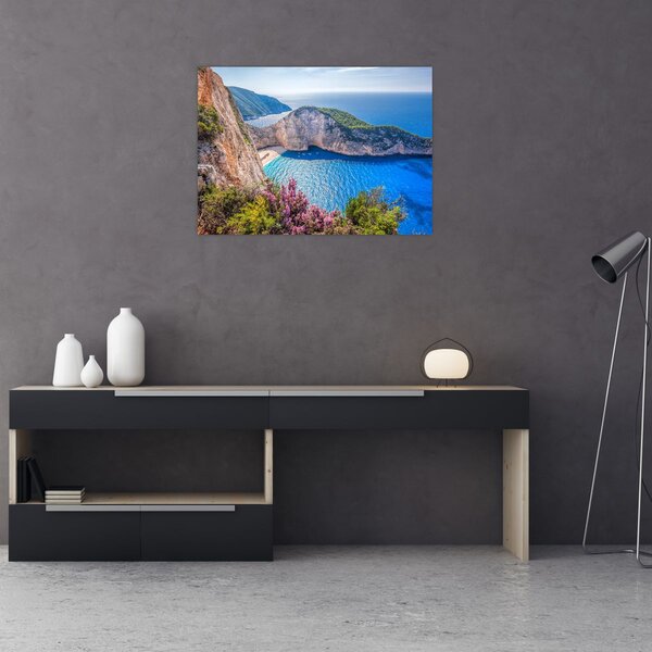 Obraz - Plaża Navagio, Grecja (70x50 cm)