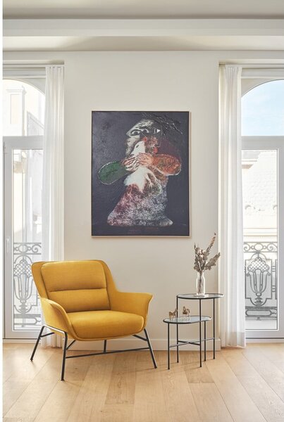 Żółty fotel Teulat Sadira