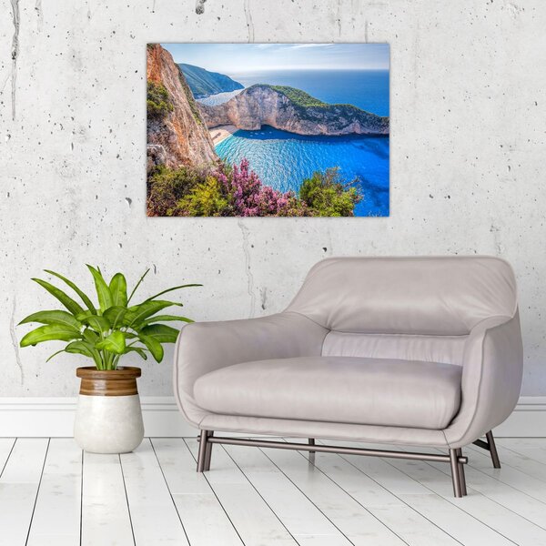 Obraz - Plaża Navagio, Grecja (70x50 cm)