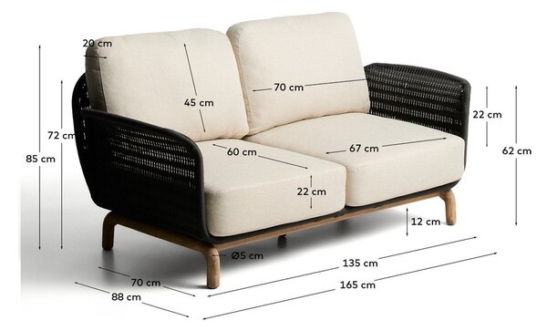 Beżowa sofa ogrodowa Alipa – Kave Home