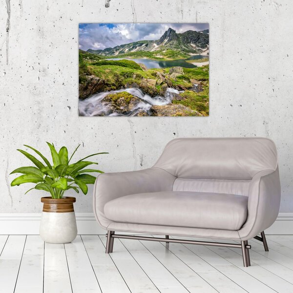 Obraz - Widok na górę Riła (70x50 cm)