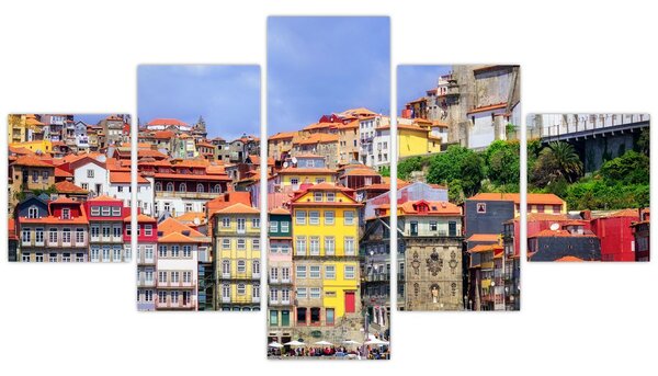 Obraz - Ribeira, Portugalia (125x70 cm)