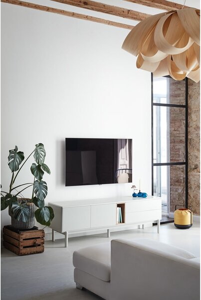 Kremowa szafka pod TV 180x56x40 cm Corvo – Teulat
