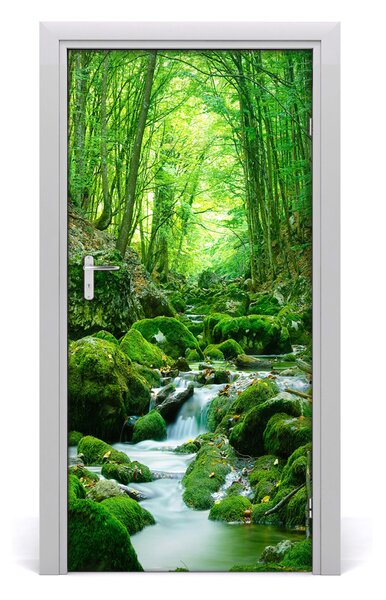 Naklejka fototapeta na drzwi Potok w dżungli