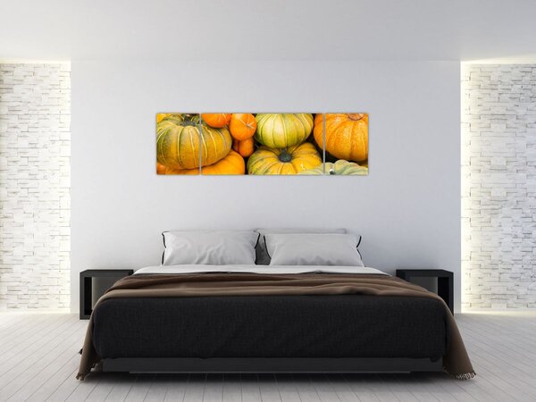 Obraz - Jesienna dynia (170x50 cm)