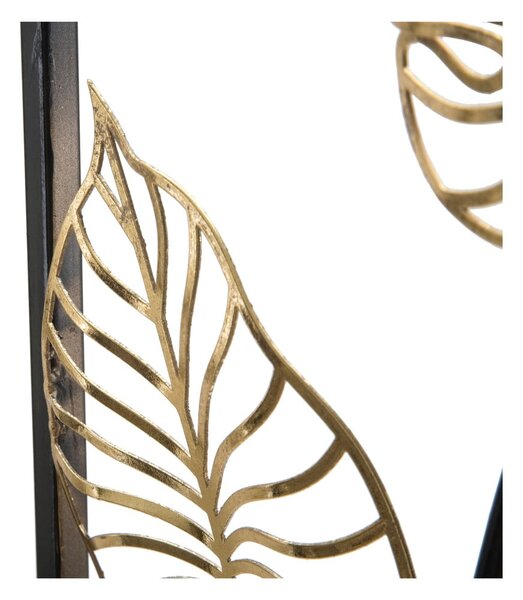 Metalowa dekoracja wisząca z wzorem liści Mauro Ferretti Luxy -B-, 31x90 cm