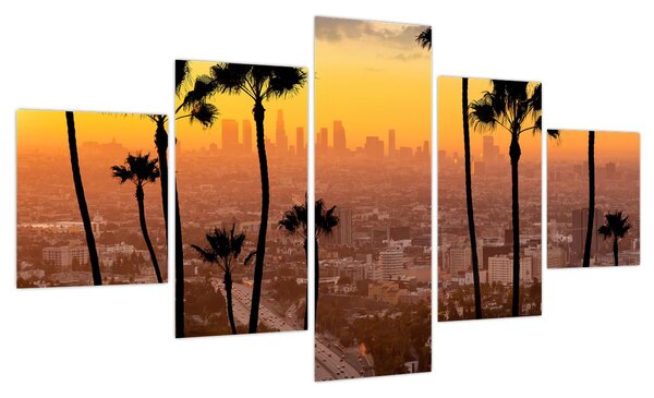 Obraz - Panorama Los Angeles (125x70 cm)