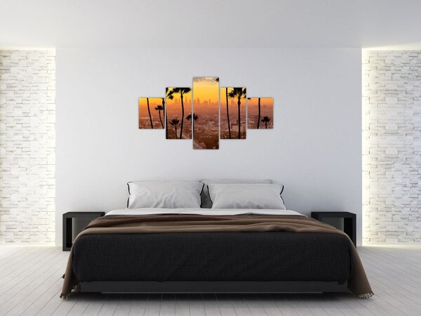 Obraz - Panorama Los Angeles (125x70 cm)