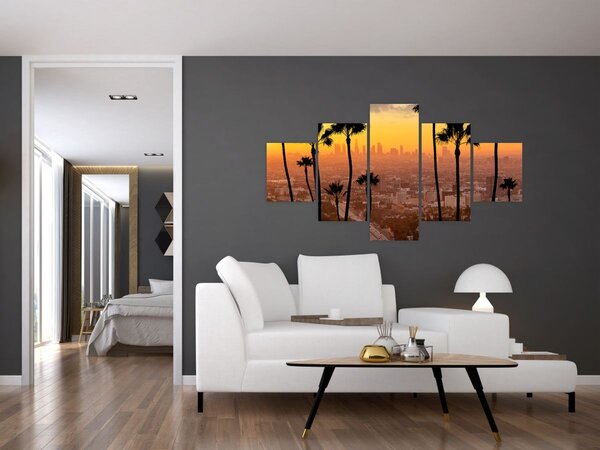 Obraz - Panorama Los Angeles (125x70 cm)