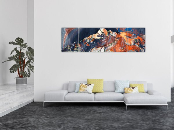 Obraz - Ilustracja domów publicznych (170x50 cm)