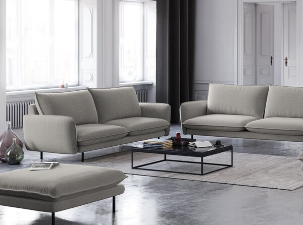 Jasnoszara sofa Cosmopolitan Design Vienna, 160 cm