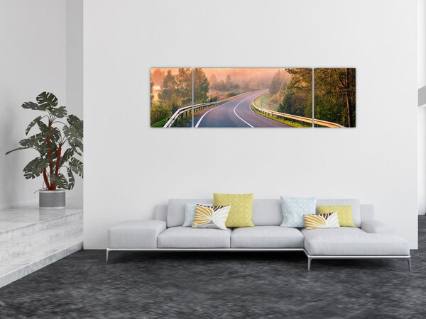 Obraz - Podróż o wschodzie słońca (170x50 cm)