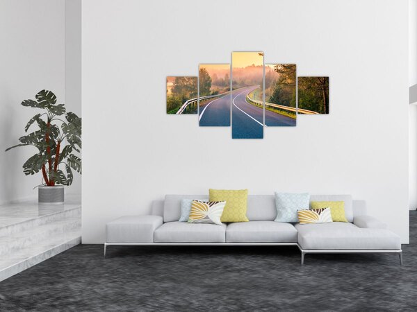 Obraz - Podróż o wschodzie słońca (125x70 cm)