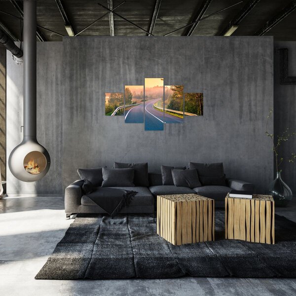 Obraz - Podróż o wschodzie słońca (125x70 cm)