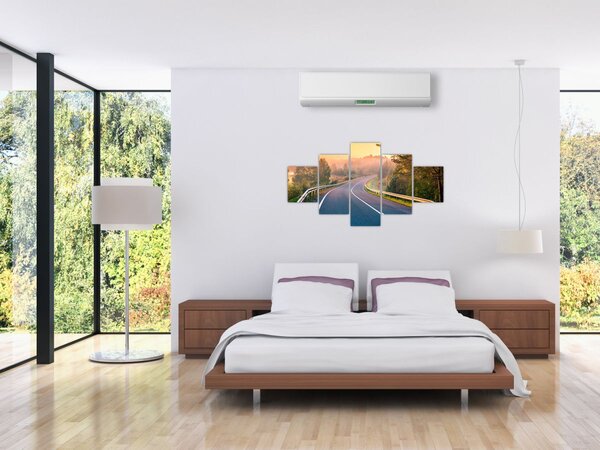Obraz - Podróż o wschodzie słońca (125x70 cm)