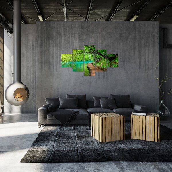 Obraz - Jeziora Plitwickie (125x70 cm)