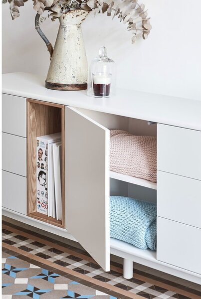 Kremowa komoda 180x76x40 cm Corvo – Teulat