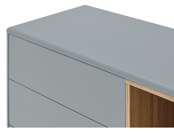 Niebieska/szara niska komoda 180x76 cm Corvo – Teulat