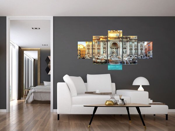 Obraz - Fontanna di Trevi (125x70 cm)