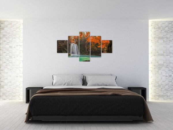 Obraz - Wodospad w Tajlandii (125x70 cm)