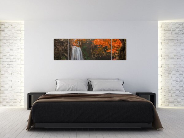 Obraz - Wodospad w Tajlandii (170x50 cm)