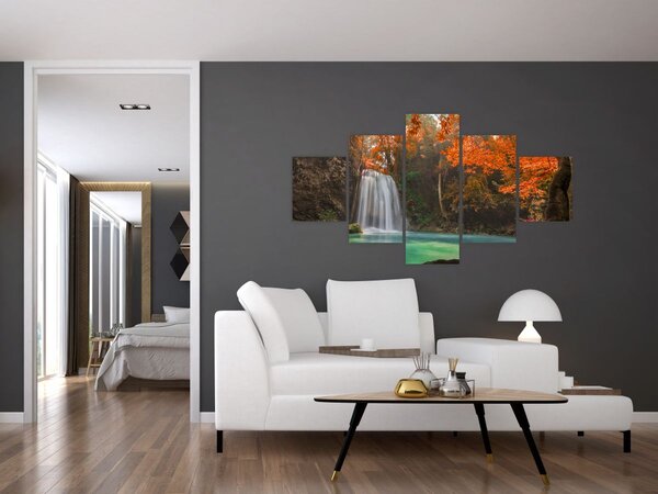Obraz - Wodospad w Tajlandii (125x70 cm)
