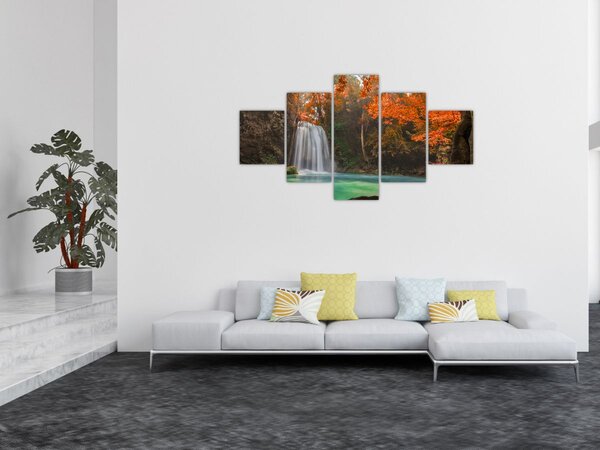 Obraz - Wodospad w Tajlandii (125x70 cm)