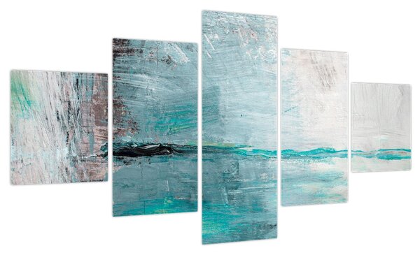 Obraz - Abstrakcyjny obraz olejny (125x70 cm)