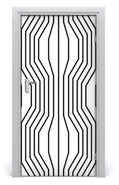 Naklejka fototapeta na drzwi Geometryczne linie