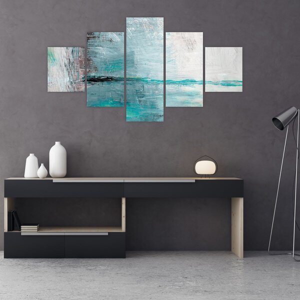 Obraz - Abstrakcyjny obraz olejny (125x70 cm)