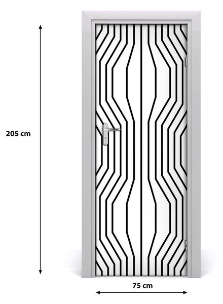 Naklejka fototapeta na drzwi Geometryczne linie
