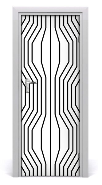 Naklejka fototapeta na drzwi Geometryczne linie