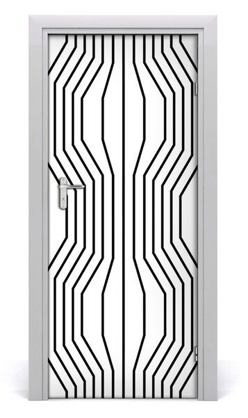 Naklejka fototapeta na drzwi Geometryczne linie