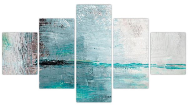 Obraz - Abstrakcyjny obraz olejny (125x70 cm)
