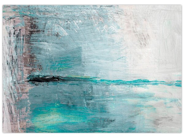 Obraz - Abstrakcyjny obraz olejny (70x50 cm)