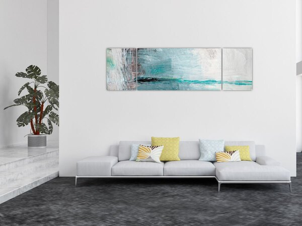 Obraz - Abstrakcyjny obraz olejny (170x50 cm)