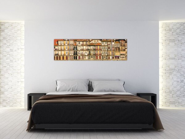 Obraz - Dzielnica Waterfront, Portugalia (170x50 cm)