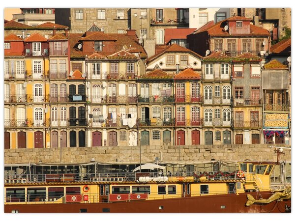 Obraz - Dzielnica Waterfront, Portugalia (70x50 cm)