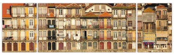 Obraz - Dzielnica Waterfront, Portugalia (170x50 cm)