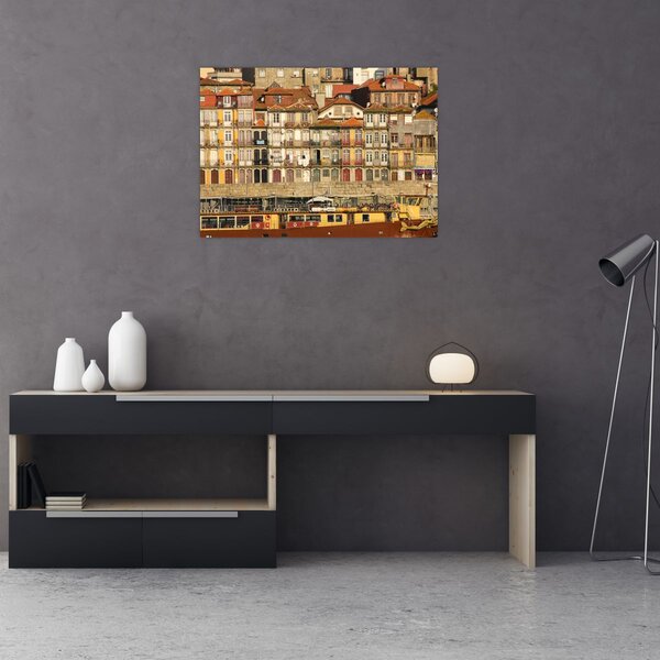 Obraz - Dzielnica Waterfront, Portugalia (70x50 cm)