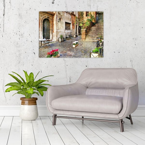 Obraz - Stare ulice Rzymu (70x50 cm)