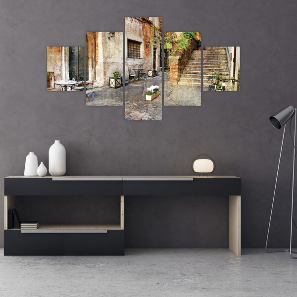 Obraz - Stare ulice Rzymu (125x70 cm)
