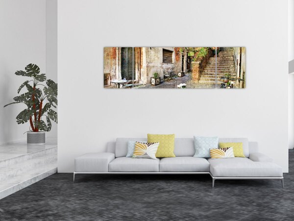 Obraz - Stare ulice Rzymu (170x50 cm)