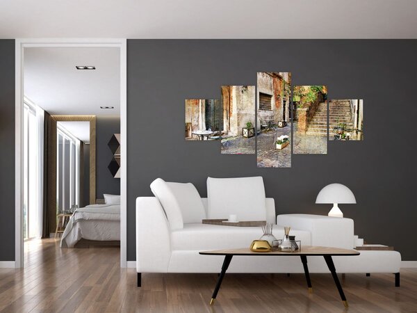 Obraz - Stare ulice Rzymu (125x70 cm)