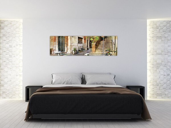 Obraz - Stare ulice Rzymu (170x50 cm)