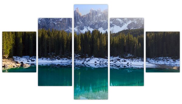 Obraz - Jezioro Karersee (125x70 cm)