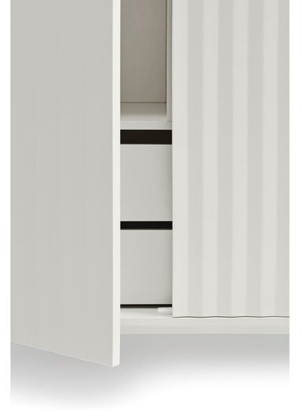 Biała wysoka komoda 97x130 cm Sierra – Teulat