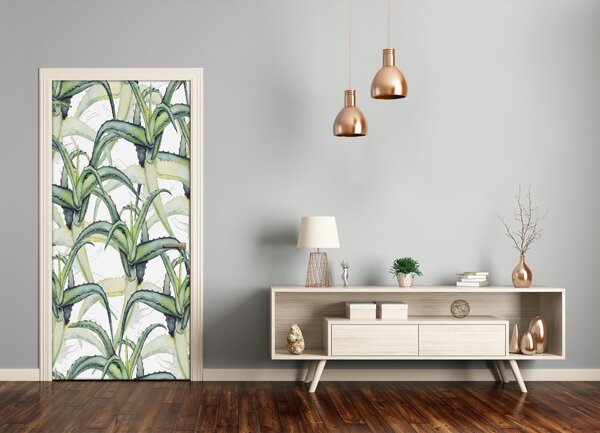 Okleina samoprzylepna fototapety na drzwi Aloes