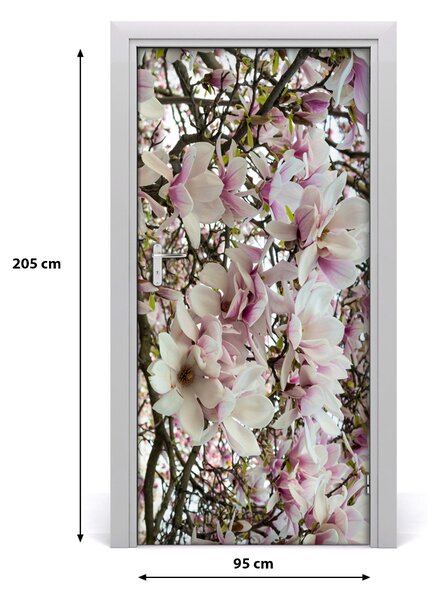 Nalepka Naklejka fototapeta na drzwi Kwiaty magnolii