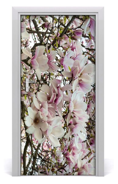Nalepka Naklejka fototapeta na drzwi Kwiaty magnolii